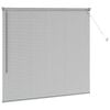 vidaXL Store de Fenêtre avec des rideaux Argent Aluminium