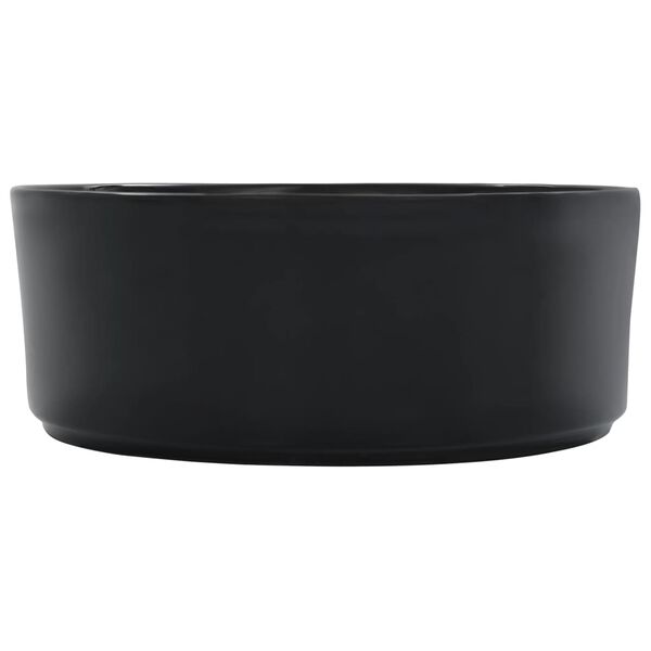 vidaXL Lavabo 36x14 cm Céramique Noir