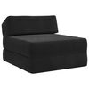 vidaXL Canap&eacute;-lit pliable Noir 60 x 70 x 41 cm Tissu