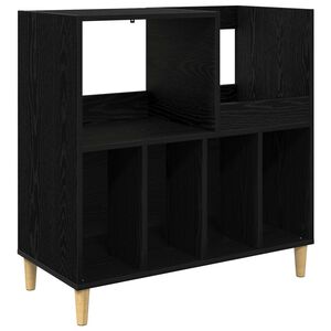 vidaXL Support pour platine Ch&ecirc;ne noir 82 x 39,5 x 82,5 cm