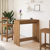 vidaXL Table de bar ch&ecirc;ne artisanal 102x50x103,5 cm bois d'ing&eacute;nierie