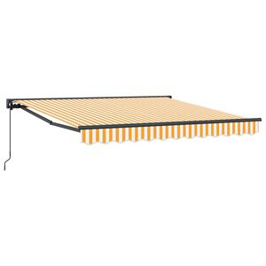 vidaXL Cadre d'auvent Jaune et blanc 300 x 250 cm