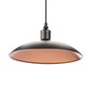 Smartwares Lampe suspendue &agrave; LED plate 32x32x8 cm Dor&eacute; rose