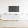 vidaXL Ensemble de meubles TV 3 pcs Blanc Bois d'ingénierie