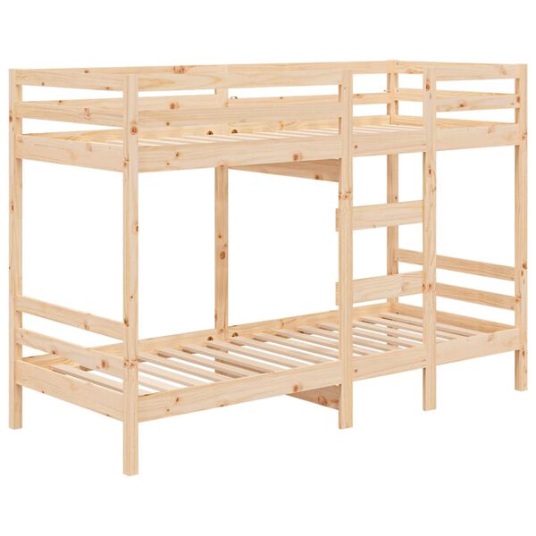 vidaXL Lit superpos&eacute; sans matelas 90x200 cm bois de pin massif