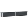 vidaXL Lit sur&eacute;lev&eacute; de jardin Acier galvanis&eacute; 320x40x45 cm Anthracite