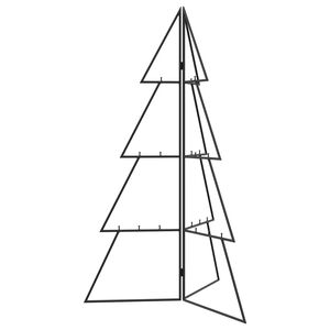 vidaXL Arbre de No&euml;l en m&eacute;tal KUOPIO 100 cm Acier Noir