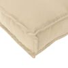 vidaXL Coussin Beige 150 x 40 x 8 cm Tissu Oxford