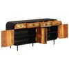 vidaXL Buffet 140x35x70 cm bois massif de r&eacute;cup&eacute;ration et m&eacute;tal