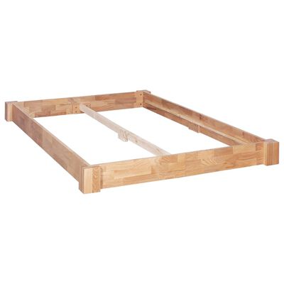 vidaXL Cadre de lit sans matelas bois de chêne massif 140x200 cm