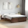 vidaXL Cadre de lit sans matelas ch&ecirc;ne marron 140x200 cm
