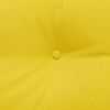 vidaXL Coussin de Dos Jaune clair 100 x 24 x 50 cm tissu