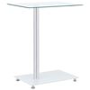 vidaXL Table d'appoint en forme U Transparent 45x30x58 cm Verre tremp&eacute;