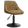 vidaXL Tabouret de bar Marron Velours