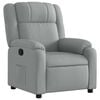 vidaXL Fauteuil inclinable Gris clair Tissu