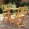 vidaXL Ensemble bistrot 3 pcs Marron Bois d'acacia massif