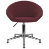 vidaXL Chaise pivotante de salle à manger Violet Tissu