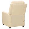 vidaXL Fauteuil de massage Cr&egrave;me Tissu