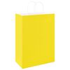 vidaXL Sacs en papier 50 pcs avec poign&eacute;es jaune 32x17x44 cm
