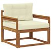 vidaXL Sofa de milieu ext&eacute;rieur Naturel
