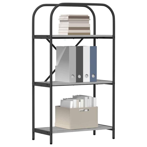 vidaXL &Eacute;tag&egrave;re Gris Sonoma 60 x 30 x 109 cm Bois d'ing&eacute;nierie