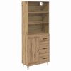 vidaXL Haut Armoire 2 pc Ch&ecirc;ne artisanal 69,5 x 34 x 180 cm