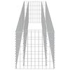 vidaXL Lit sur&eacute;lev&eacute; &agrave; gabion Acier galvanis&eacute; 270x50x50 cm