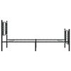 vidaXL Cadre de lit métal sans matelas avec pied de lit noir 107x203cm