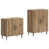 vidaXL Ensemble de 2 meubles de salle de bain HAARLEM Ch&ecirc;ne artisanal