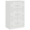 vidaXL Buffet blanc 67x39x107 cm acier