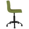 vidaXL Chaises pivotantes &agrave; manger lot de 2 vert clair velours