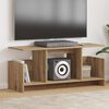 vidaXL Meuble TV Ch&ecirc;ne artisanal 102 x 35 x 45 cm Bois d'ing&eacute;nierie