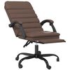 vidaXL Fauteuil de massage inclinable de bureau Marron Similicuir