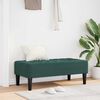 vidaXL banc avec coussin Vert fonc&eacute; 113 x 57 x 39 cm Velours
