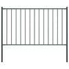 vidaXL Panneau de cl&ocirc;ture avec poteaux en acier thermolaqu&eacute; 1,7 x 0,75 m Anthracite