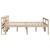 vidaXL Lit pour personne &acirc;g&eacute;e avec t&ecirc;te de lit sans matelas 120x200 cm