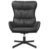 vidaXL Chaise de relaxation Noir Similicuir