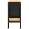vidaXL Bancs de travail Noir 90 x 49 x 91 cm Bois d'ing&eacute;nierie