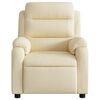 vidaXL Fauteuil inclinable Cr&egrave;me Tissu