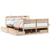 vidaXL Cadre de lit sans matelas 140x190 cm bois de pin massif