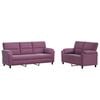 vidaXL Ensemble de Canap&eacute;s 2 pcs Pourpre Velours