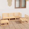 vidaXL Salon de jardin 5 pcs bois de pin massif