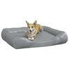 vidaXL Lit pour chien Gris fonc&eacute; 80x68x23 cm Similicuir