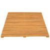 vidaXL Tapis de bain Uni Marron 100 x 55 cm bois