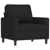 vidaXL Fauteuil avec repose-pied Noir 60 cm Velours