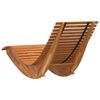 vidaXL Chaises longues berçantes 2 pcs Marron 154 x 60 x 74 cm