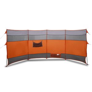 vidaXL Brise-vent de camping orange 366x152x152 cm imperm&eacute;able
