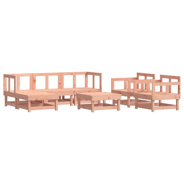 vidaXL Salon de jardin 7 pcs bois massif douglas