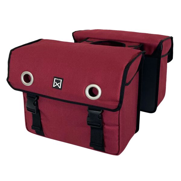 Willex Sacoches de v&eacute;lo 30 L toile rouge
