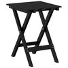 vidaXL Table d&rsquo;appoint pliable noir bois de peuplier massif